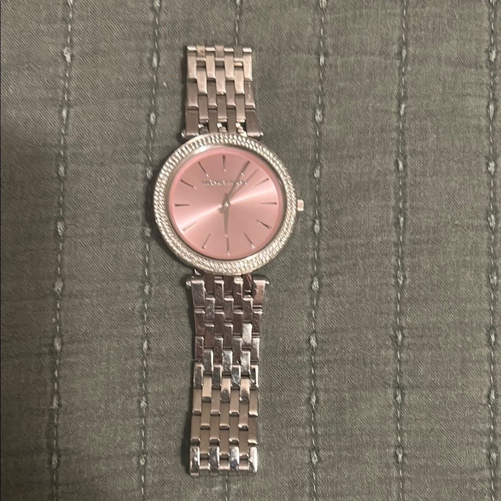 Michael Kors Pink and Silver Watch